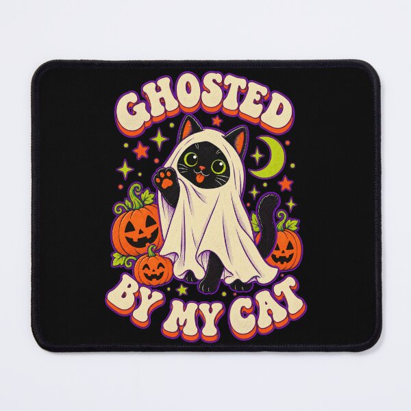 Item preview, Ghosted By My Cat - Whimsical Retro Halloween Ghost Cat designed and sold by StudioSand.
