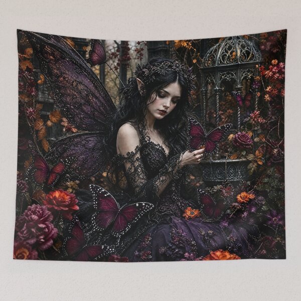 Item preview, Gothic Butterfly Fairy Moon Garden designed and sold by Storybook Botanica.