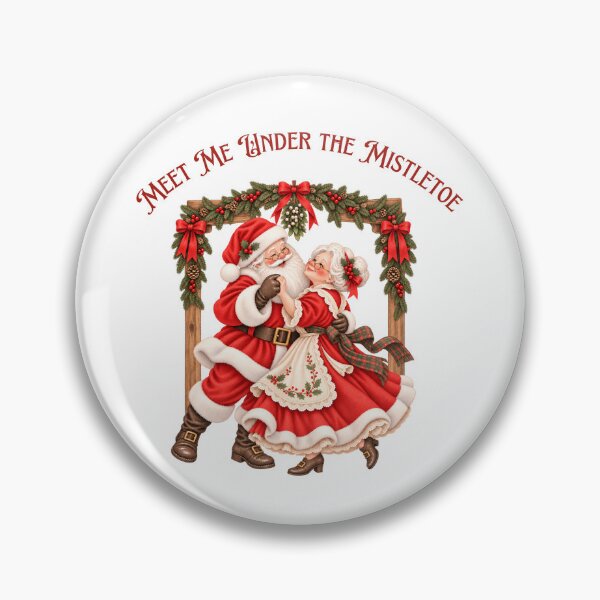 Item preview, Meet Me Under the Mistletoe Santa Dance designed and sold by mycute-stickers.