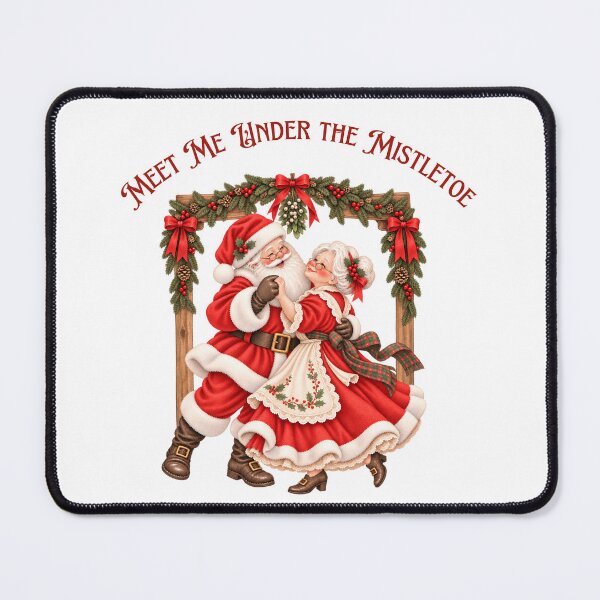 Item preview, Meet Me Under the Mistletoe Santa Dance designed and sold by mycute-stickers.
