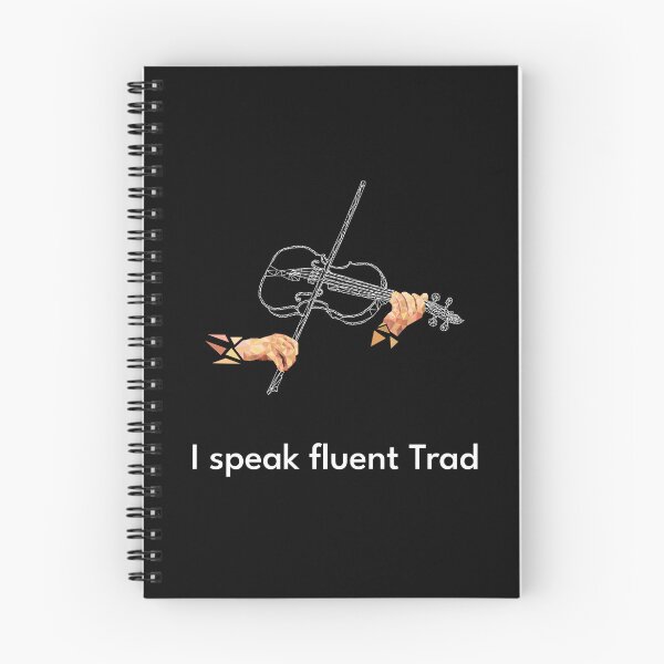 Item preview, I speak fluent Trad Fiddle White designed and sold by TraDArt.