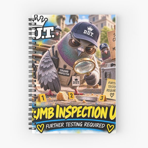 Item preview, Funny Pigeon Crumb Inspection Unit – Further Testing Required – D.U.T. designed and sold by EwelinaBa.