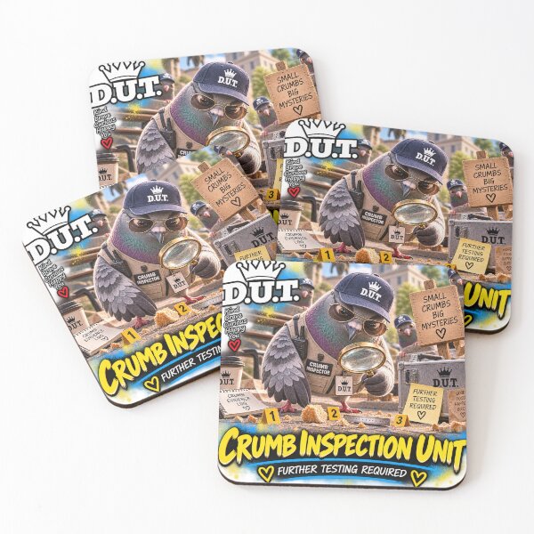 Item preview, Funny Pigeon Crumb Inspection Unit – Further Testing Required – D.U.T. designed and sold by EwelinaBa.