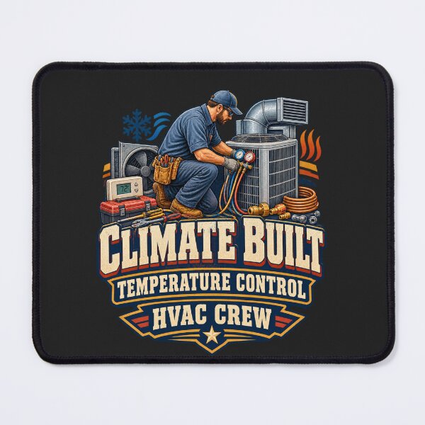 Item preview, Climate Built HVAC Technician Vintage designed and sold by AdicretorDesign.