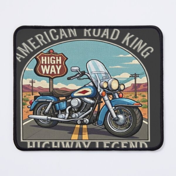 Item preview, American Road King Embroidered Patch Biker Art designed and sold by FABIOLA1970.