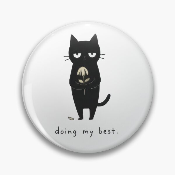 Item preview, Doing My Best Awkward Black Cat Minimalist Funny designed and sold by VELORIA706.