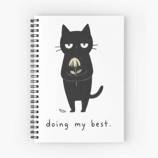 Item preview, Doing My Best Awkward Black Cat Minimalist Funny designed and sold by VELORIA706.