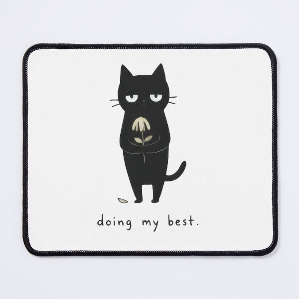 Item preview, Doing My Best Awkward Black Cat Minimalist Funny designed and sold by VELORIA706.
