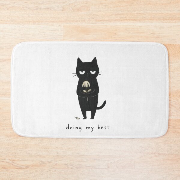 Item preview, Doing My Best Awkward Black Cat Minimalist Funny designed and sold by VELORIA706.