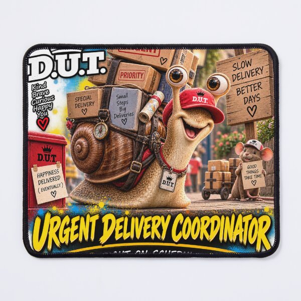 Item preview, Funny Snail Urgent Delivery Coordinator – Right on Schedule – D.U.T. designed and sold by EwelinaBa.