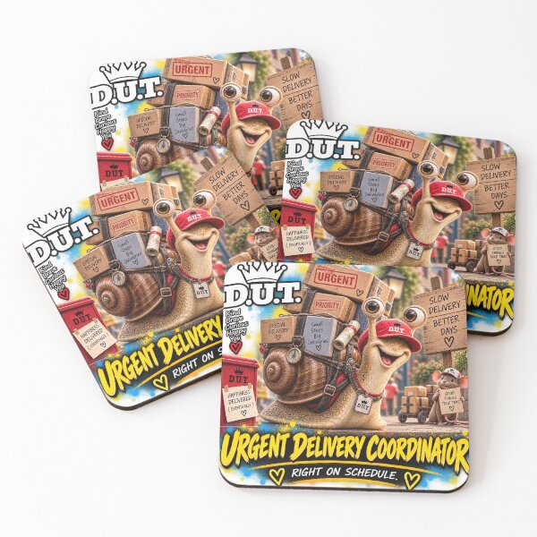 Item preview, Funny Snail Urgent Delivery Coordinator – Right on Schedule – D.U.T. designed and sold by EwelinaBa.