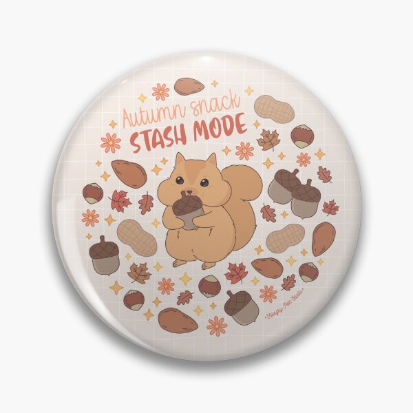 Item preview, Autumn snack stash Squirrel designed and sold by hungrypetsstudio.