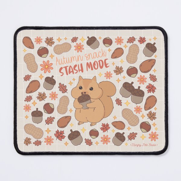Item preview, Autumn snack stash Squirrel designed and sold by hungrypetsstudio.
