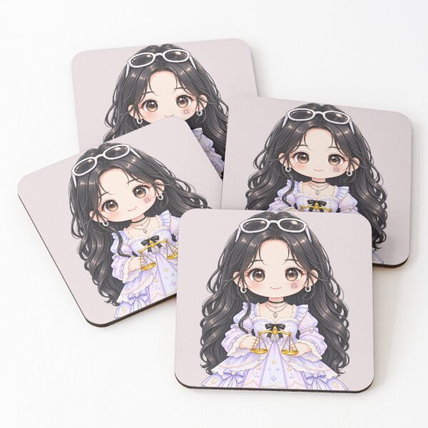 Item preview, Cute Libra Zodiac Girl – Chibi Balance Astrology designed and sold by Alcyone-Blue.