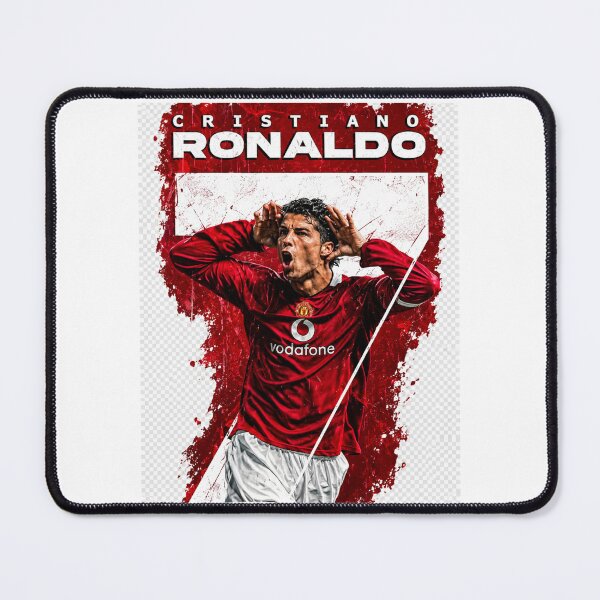 Item preview, Cristiano Ronaldo Manchester United Vintage Red Grunge Silhouette Sticker designed and sold by PRIME4YOU.