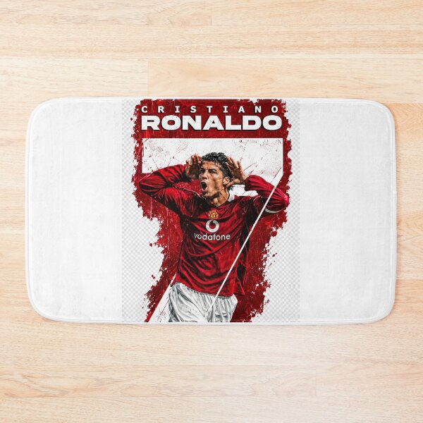 Item preview, Cristiano Ronaldo Manchester United Vintage Red Grunge Silhouette Sticker designed and sold by PRIME4YOU.