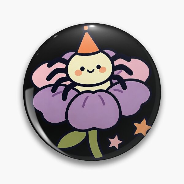 Item preview, Party Hat Spider on a Purple Blossom designed and sold by urmoments.