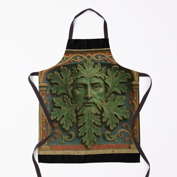 Item preview, Green Man Celtic Stone Sculpture designed and sold by Sybille-Yates.