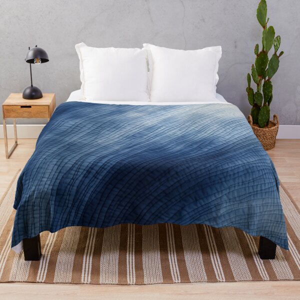Item preview, Japanese Shibori Indigo Blue and White designed and sold by KsaveraArt.