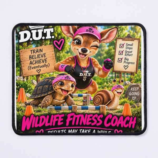 Item preview, Funny Deer Wildlife Fitness Coach – Results May Take a While – D.U.T. designed and sold by EwelinaBa.