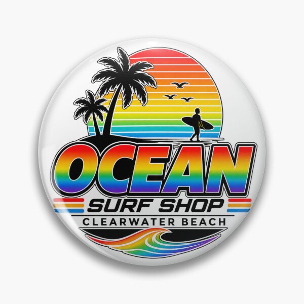 Item preview, Ocean Surf Shop - Clearwater Beach, Florida - Retro 80's Colors designed and sold by JBDesigns21.