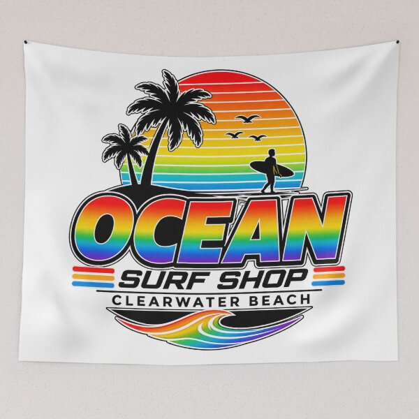 Item preview, Ocean Surf Shop - Clearwater Beach, Florida - Retro 80's Colors designed and sold by JBDesigns21.