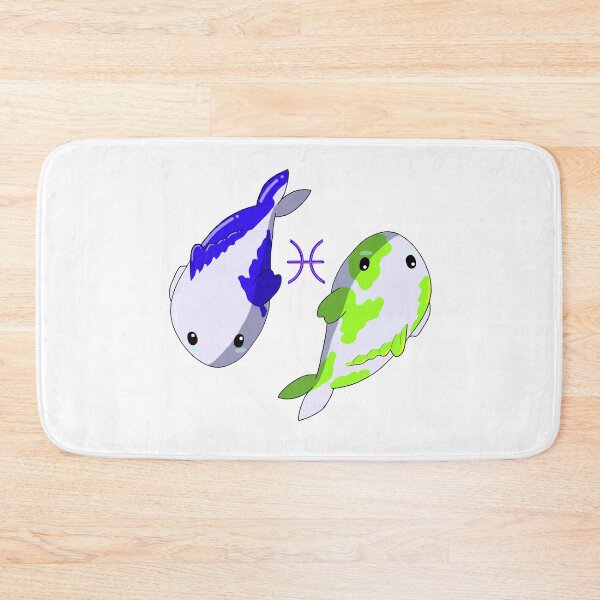 Item preview, Lil Pisces Koi - Blue and Green designed and sold by DoodlesbyEllieE.