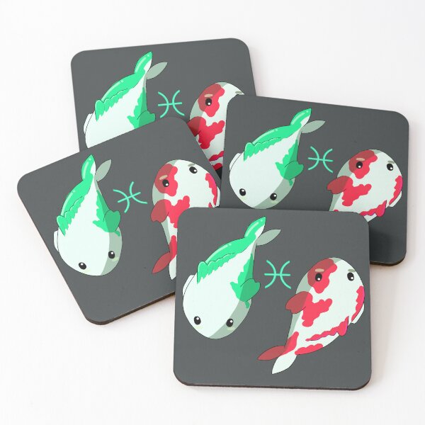 Item preview, Lil Pisces Koi - Green and Red designed and sold by DoodlesbyEllieE.