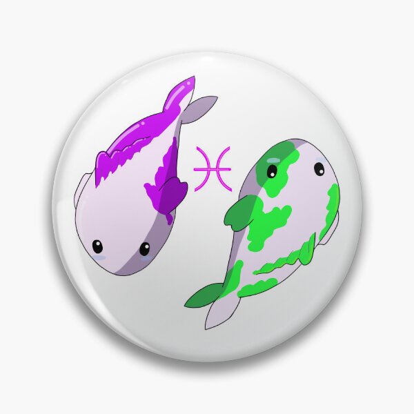 Item preview, Lil Pisces Koi - Purple and Green designed and sold by DoodlesbyEllieE.
