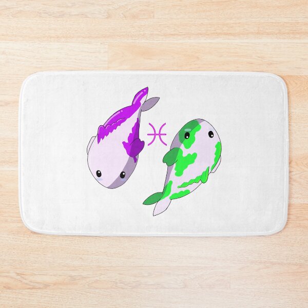 Item preview, Lil Pisces Koi - Purple and Green designed and sold by DoodlesbyEllieE.