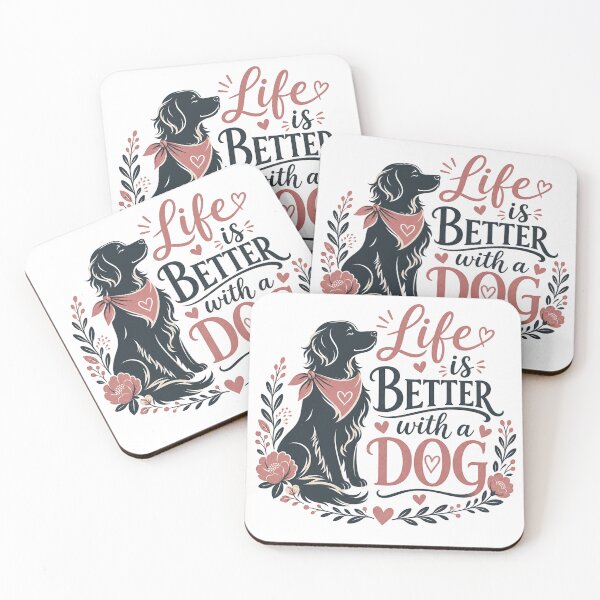 Item preview, Live is better with a dog in the house. designed and sold by GoodPlaceToShop.