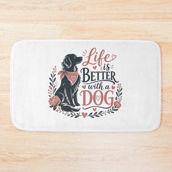 Item preview, Live is better with a dog in the house. designed and sold by GoodPlaceToShop.
