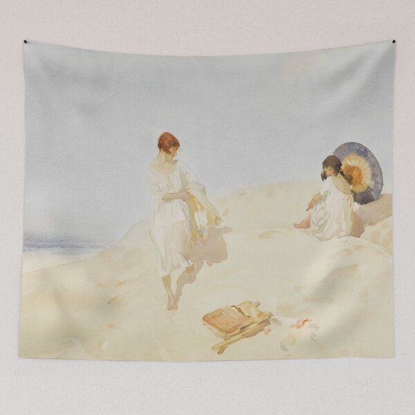 Item preview, Vintage Beach Wall Art, Seaside Watercolor Print, Coastal Decor, Sir William Russell Flint designed and sold by RickE.