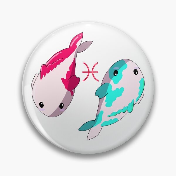 Item preview, Lil Pisces Koi - Red and Blue designed and sold by DoodlesbyEllieE.