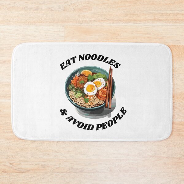 Item preview, Eat Noodles And Avoid People Funny Introvert Ramen Quote designed and sold by Founderpallavi.