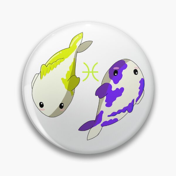 Item preview, Lil Pisces Koi - Yellow and Purple  designed and sold by DoodlesbyEllieE.