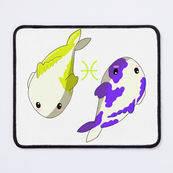 Item preview, Lil Pisces Koi - Yellow and Purple designed and sold by DoodlesbyEllieE.