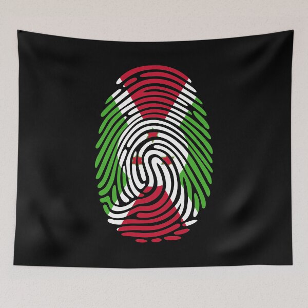 Item preview, Burundi Flag Fingerprint Identity | Burundian DNA Heritage Graphic designed and sold by NTGUILTY.