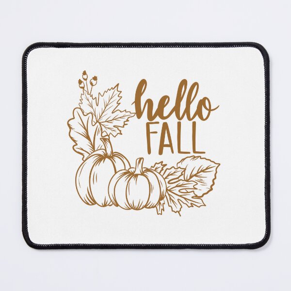 Item preview, Hello Fall Pumpkins Line Art — Rustic Autumn Leaves Typography designed and sold by LYAN-STORE.