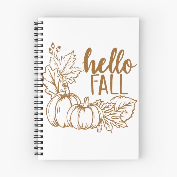 Item preview, Hello Fall Pumpkins Line Art — Rustic Autumn Leaves Typography designed and sold by LYAN-STORE.