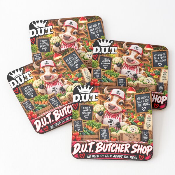 Item preview, Funny Cow Butcher Shop – We Need to Talk About the Menu – D.U.T. designed and sold by EwelinaBa.