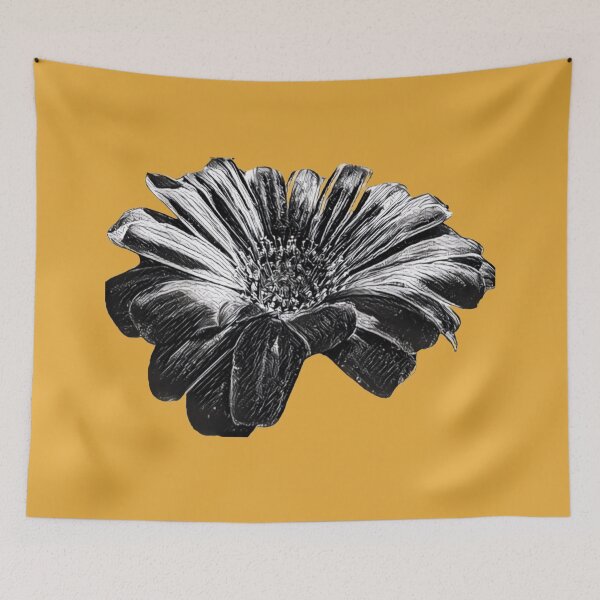 Item preview, Minimalist Black and White Daisy Sketch Graphic Illustration designed and sold by BalkanBloomArt.