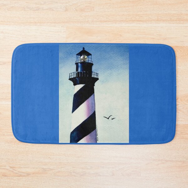 Item preview, Cape Hatteras Lighthouse watercolor with a crystal in the light. designed and sold by aswoa.