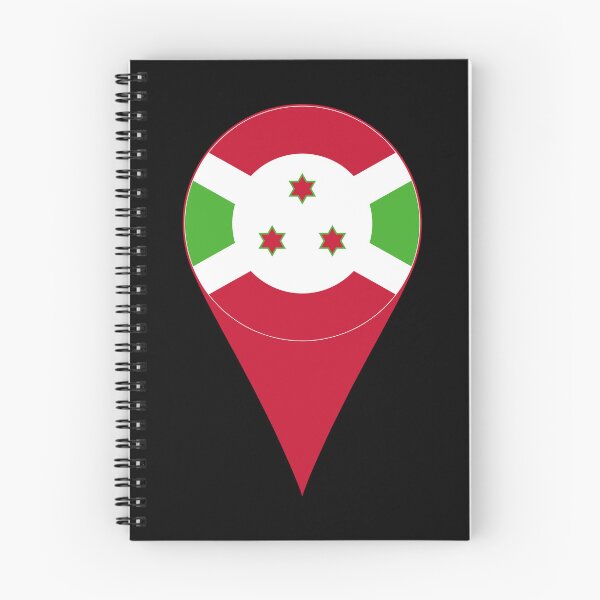 Item preview, Burundi Flag Location Pin Map Marker | Burundian Destination GPS Icon designed and sold by NTGUILTY.