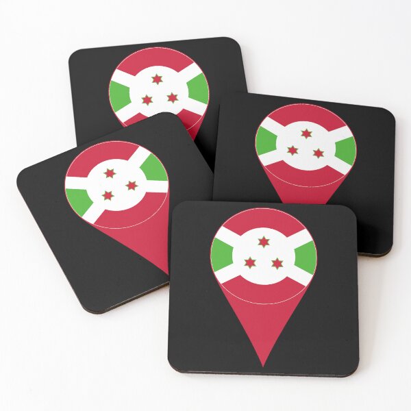 Item preview, Burundi Flag Location Pin Map Marker | Burundian Destination GPS Icon designed and sold by NTGUILTY.
