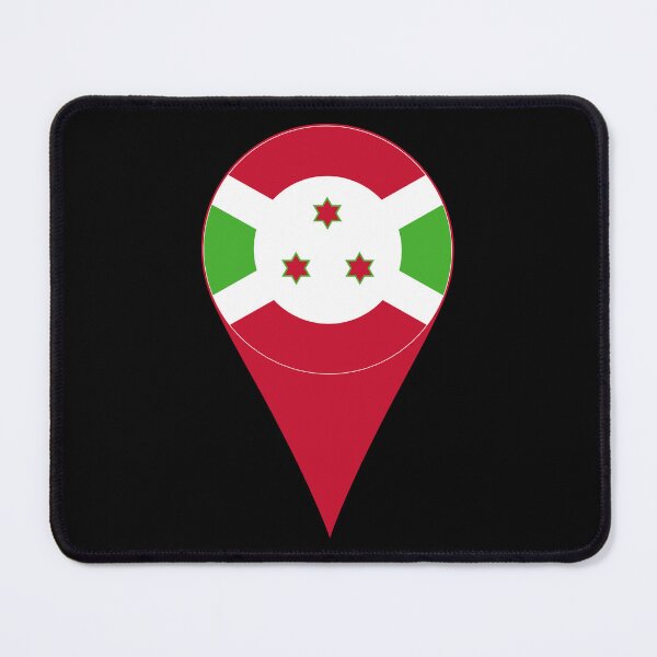 Item preview, Burundi Flag Location Pin Map Marker | Burundian Destination GPS Icon designed and sold by NTGUILTY.
