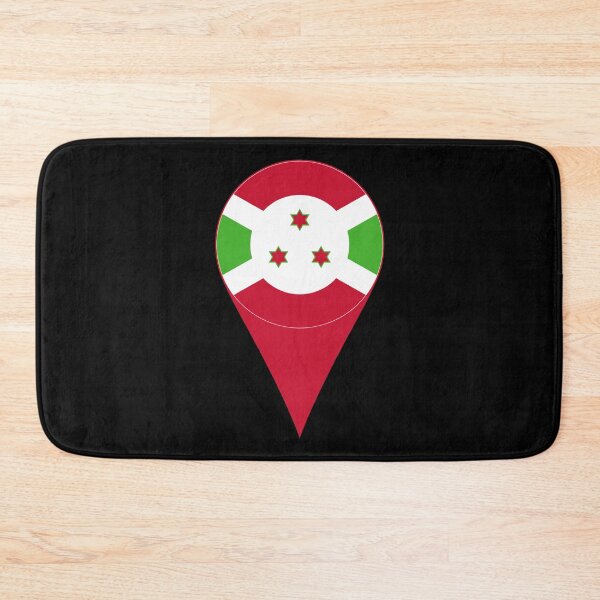 Item preview, Burundi Flag Location Pin Map Marker | Burundian Destination GPS Icon designed and sold by NTGUILTY.