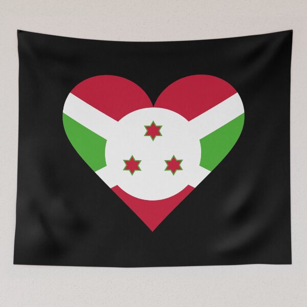 Item preview, Burundi Heart Flag Graphic | I Love Burundi Patriotic Symbol designed and sold by NTGUILTY.