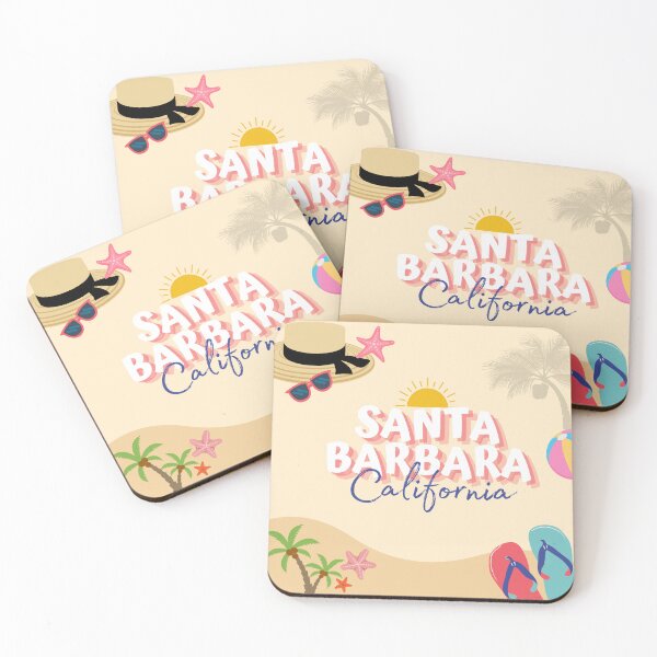 Item preview, Santa Barbara California Sunny Beach Design | Vacation Souvenir Art designed and sold by DonnaRaine.