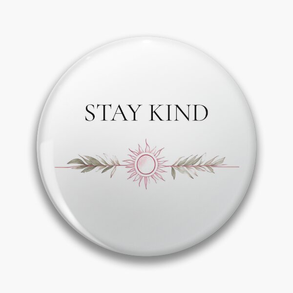 Item preview, Stay Kind - Minimalist Pink Sun & Botanical Female Empowerment Quote designed and sold by emiliacreations.